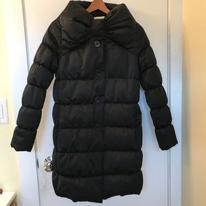 Black Kate Spade ♠️ Bow puffer coat